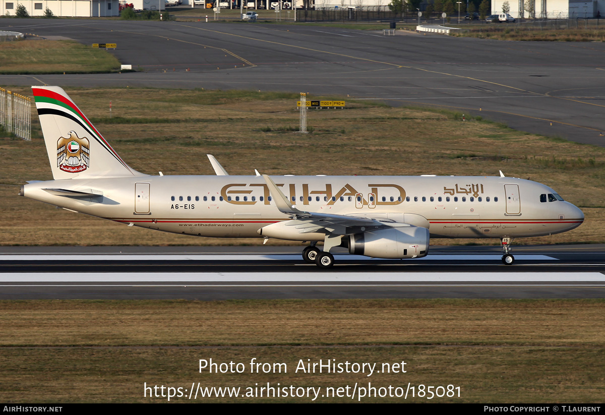 Aircraft Photo of A6-EIS | Airbus A320-232 | Etihad Airways | AirHistory.net #185081