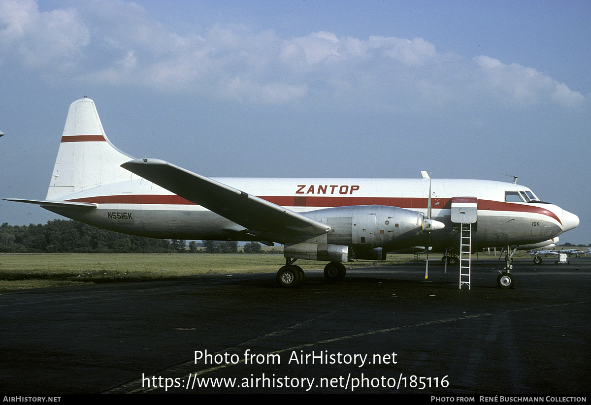 Aircraft Photo of N5515K | Convair 640 | Zantop International Airlines | AirHistory.net #185116