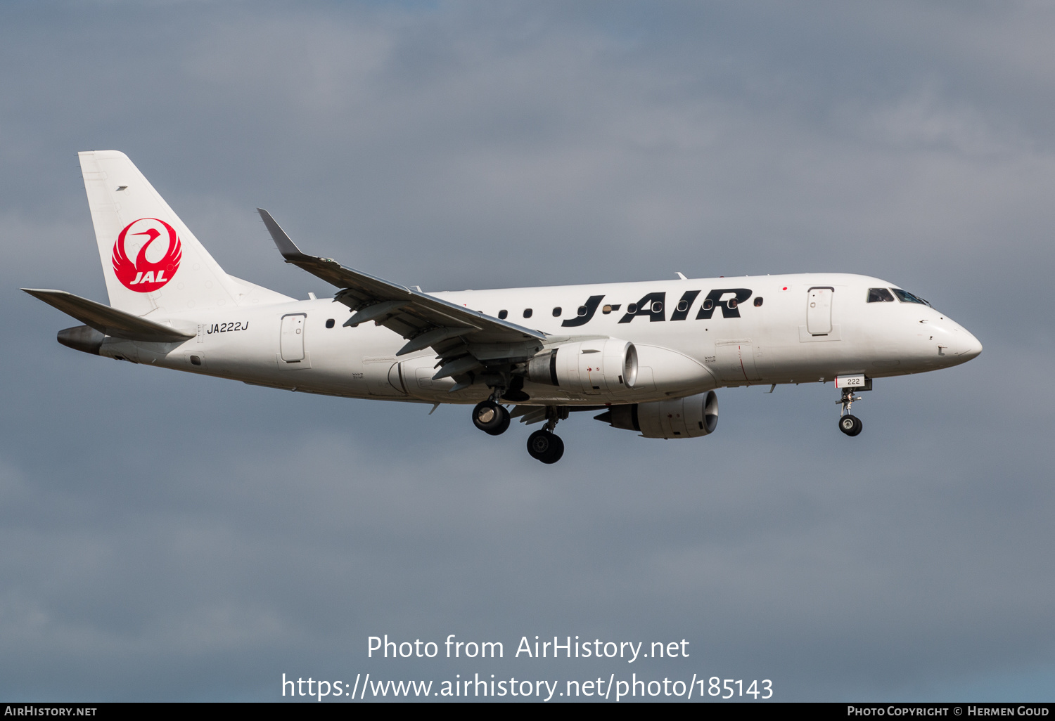 Aircraft Photo of JA222J | Embraer 175STD (ERJ-170-200STD) | J-Air | AirHistory.net #185143