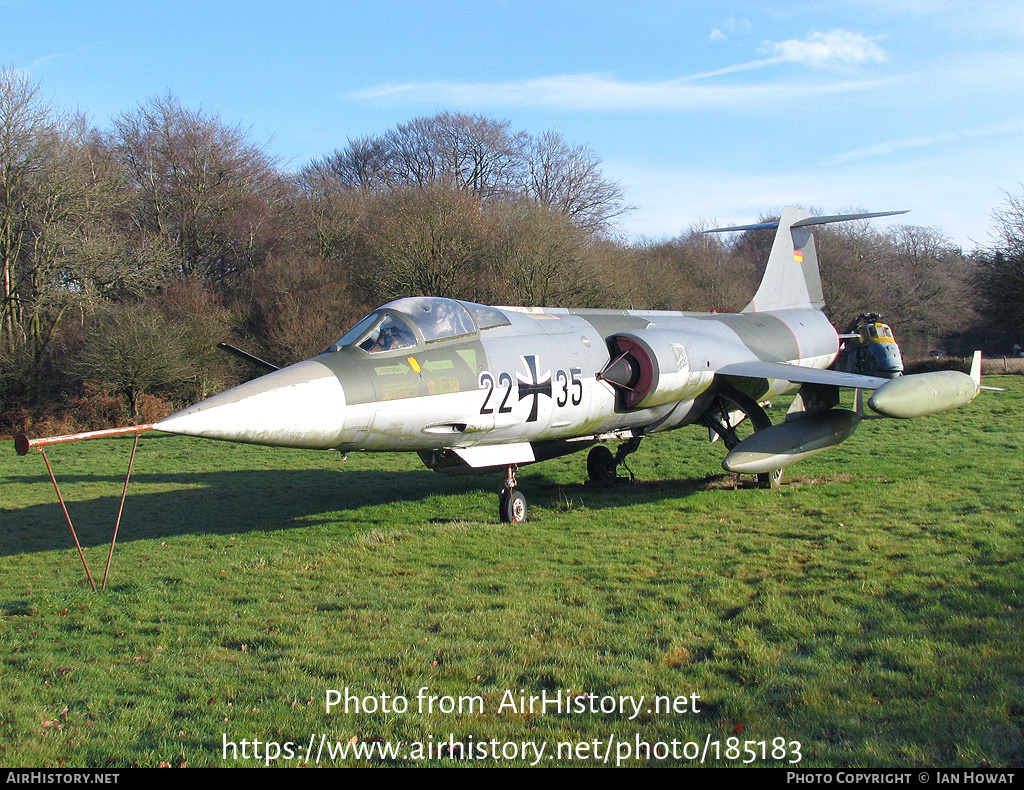 Aircraft Photo of 2235 | Lockheed F-104G Starfighter | Germany - Air Force | AirHistory.net #185183