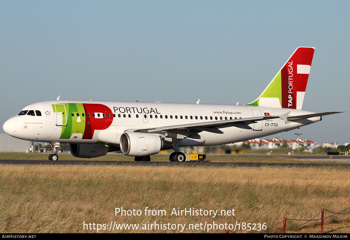 Aircraft Photo of CS-TTU | Airbus A319-112 | TAP Portugal | AirHistory.net #185236