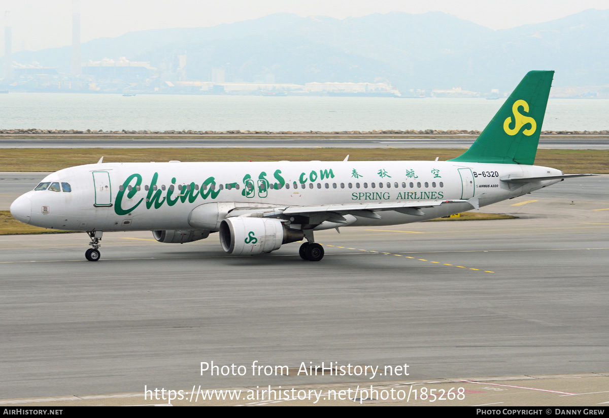 Aircraft Photo of B-6320 | Airbus A320-214 | Spring Airlines | AirHistory.net #185268