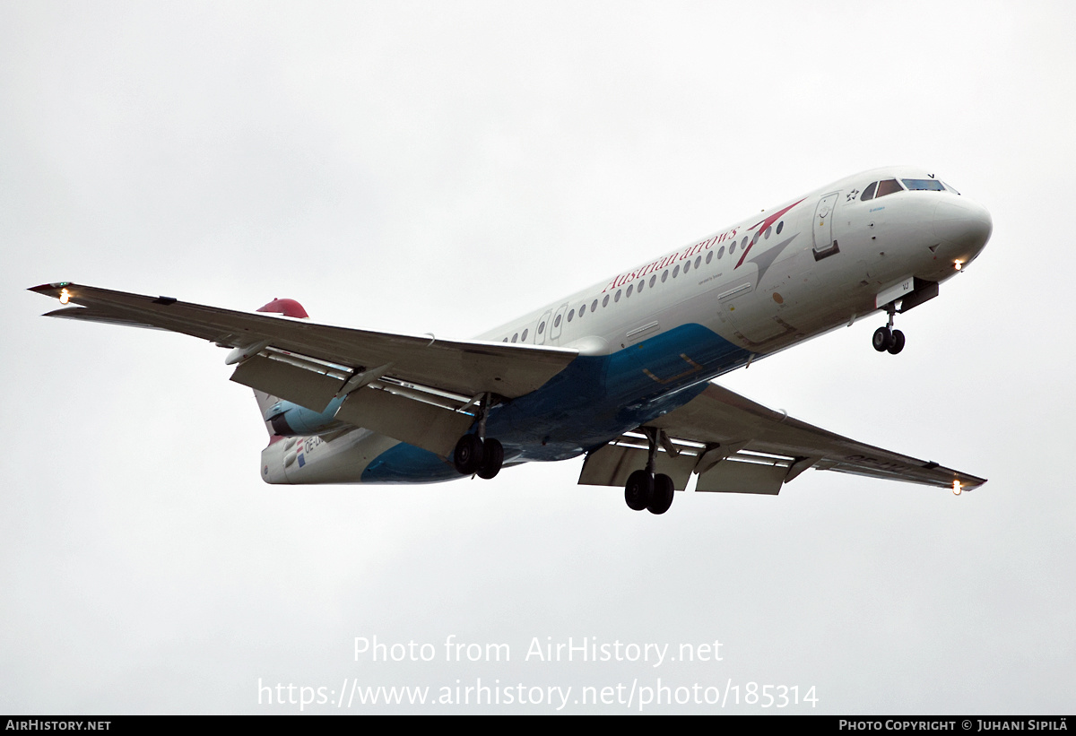 Aircraft Photo of OE-LVJ | Fokker 100 (F28-0100) | Austrian Arrows | AirHistory.net #185314