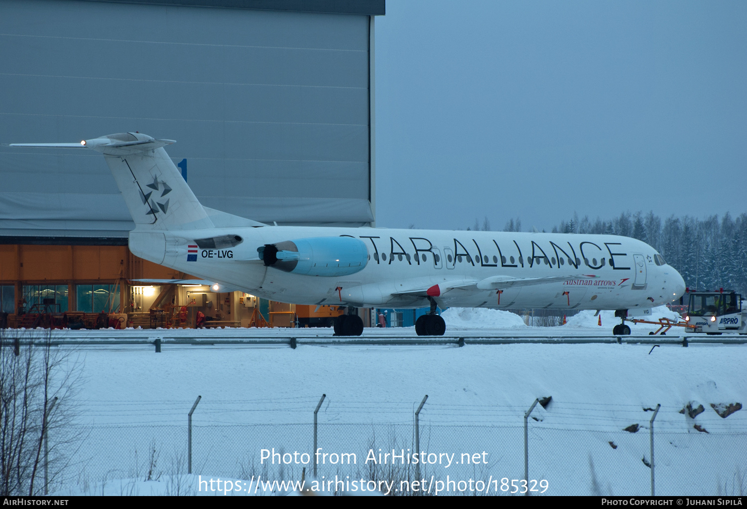 Aircraft Photo of OE-LVG | Fokker 100 (F28-0100) | Austrian Arrows | AirHistory.net #185329