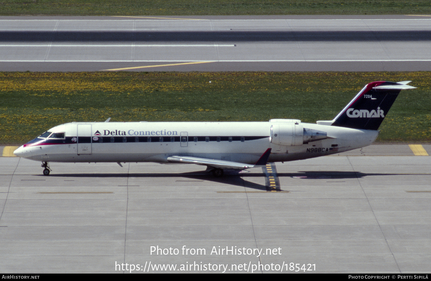 Aircraft Photo of N988CA | Bombardier CRJ-100ER (CL-600-2B19) | Delta Connection | AirHistory.net #185421