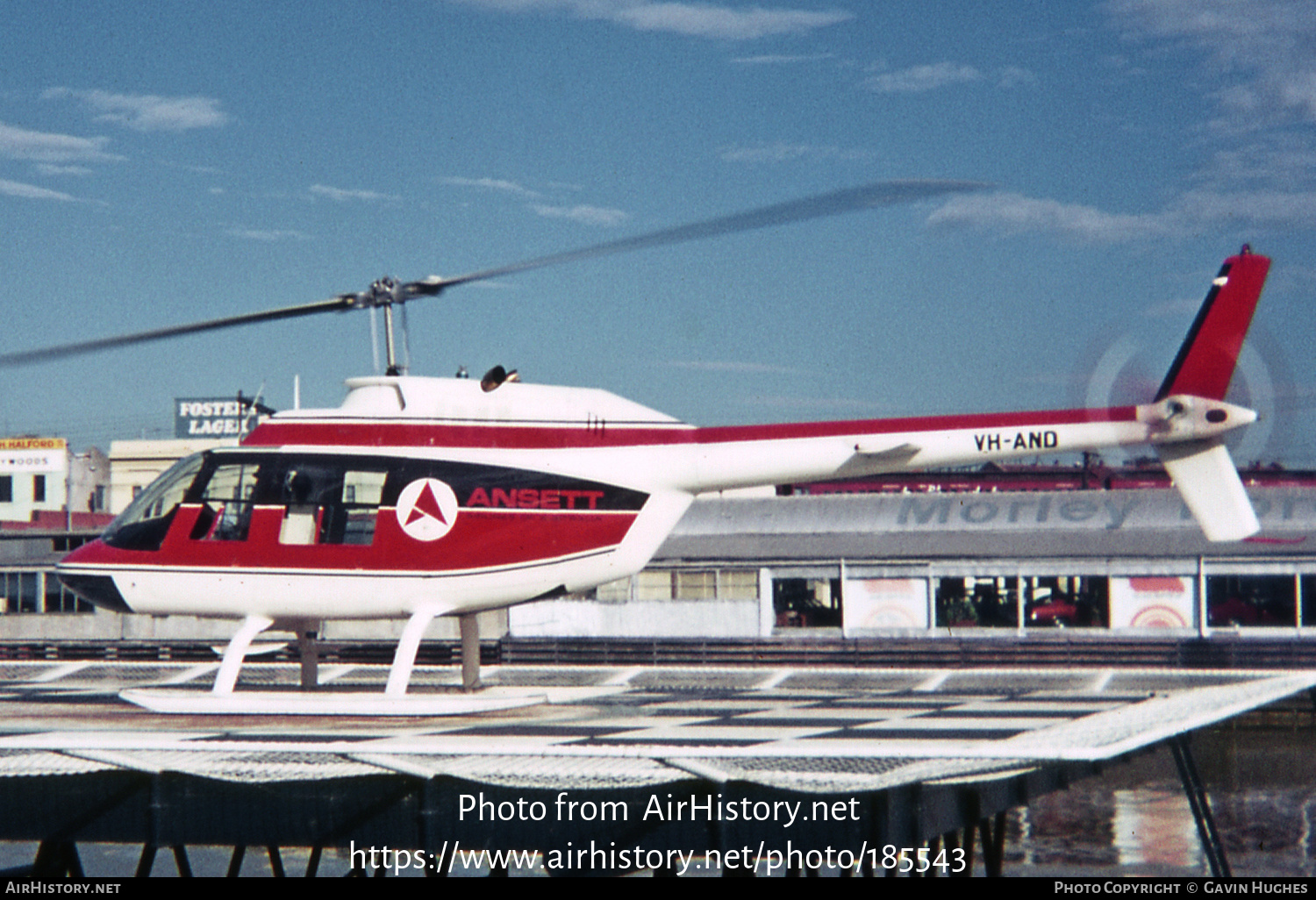 Aircraft Photo of VH-AND | Bell 206A JetRanger | Ansett Airlines of Australia | AirHistory.net #185543