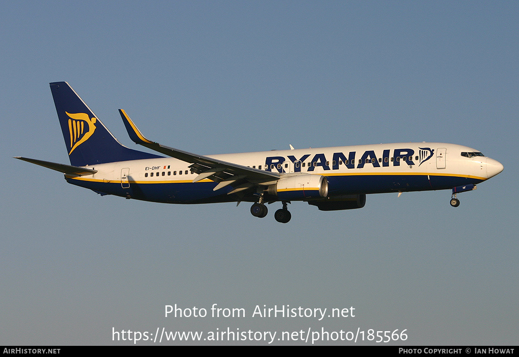 Aircraft Photo of EI-DHF | Boeing 737-8AS | Ryanair | AirHistory.net #185566