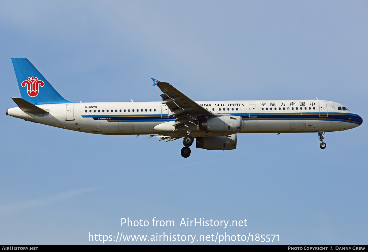 Aircraft Photo of B-6579 | Airbus A321-231 | China Southern Airlines | AirHistory.net #185571