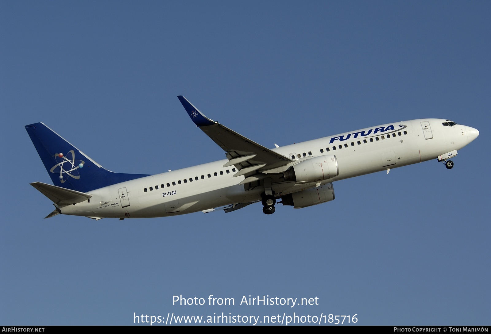 Aircraft Photo of EI-DJU | Boeing 737-86N | Futura International Airways | AirHistory.net #185716