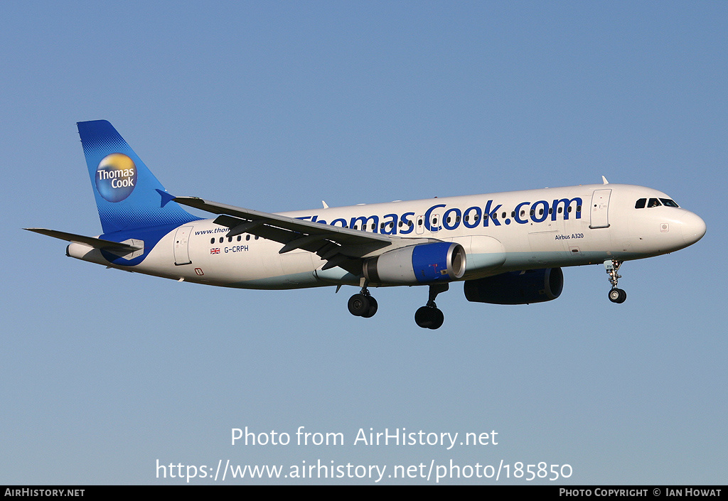 Aircraft Photo of G-CRPH | Airbus A320-231 | Thomas Cook Airlines | AirHistory.net #185850