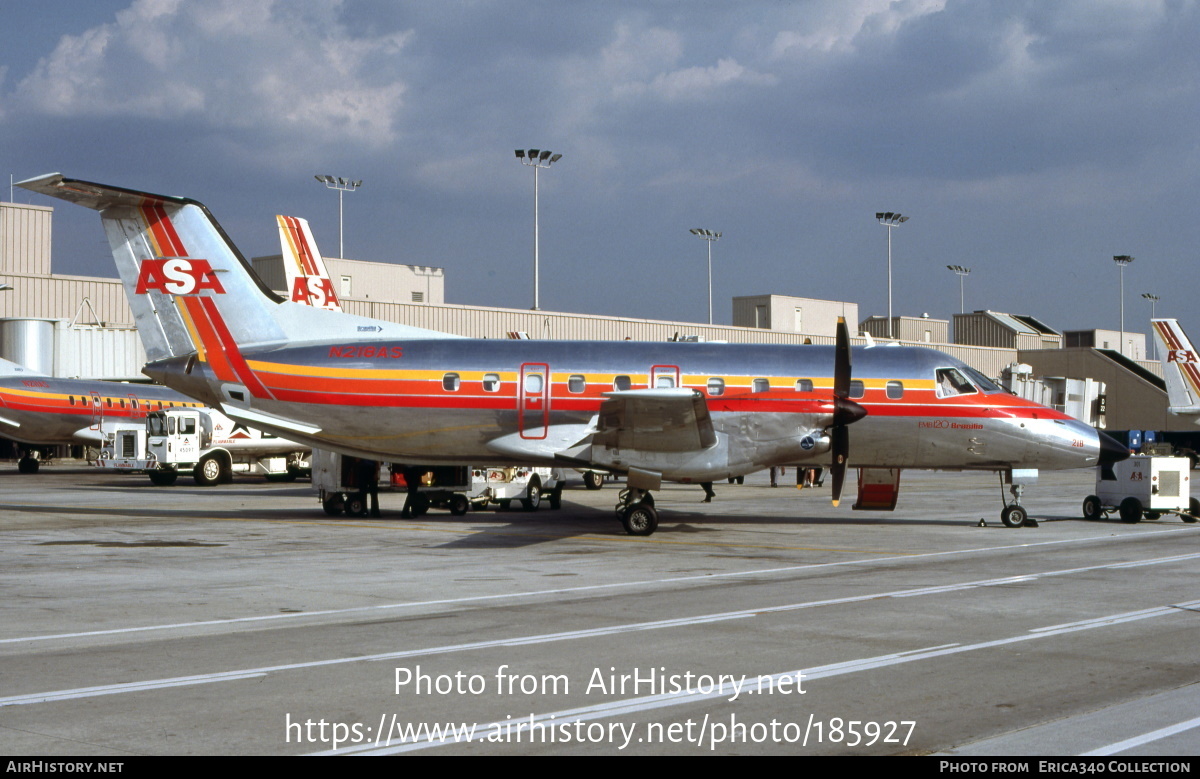 Aircraft Photo of N218AS | Embraer EMB-120RT Brasilia | ASA - Atlantic Southeast Airlines | AirHistory.net #185927