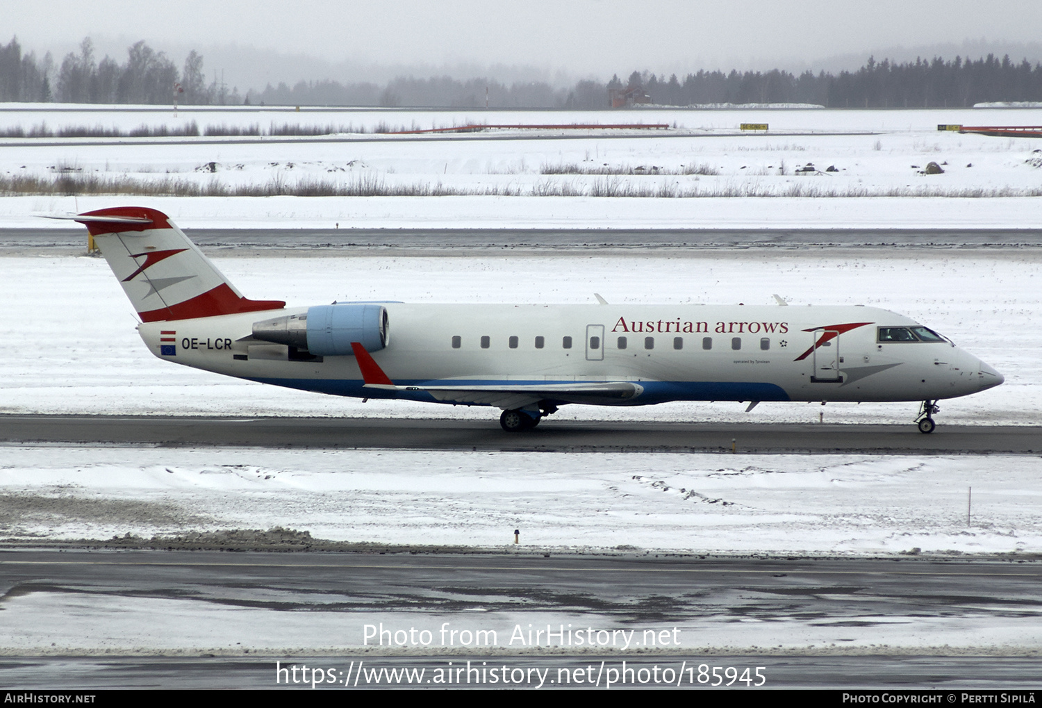 Aircraft Photo of OE-LCR | Bombardier CRJ-200ER (CL-600-2B19) | Austrian Arrows | AirHistory.net #185945