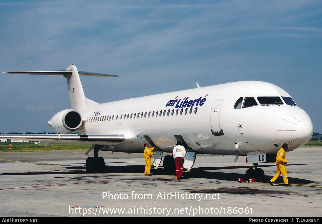 Aircraft Photo of F-GNLK | Fokker 100 (F28-0100) | Air Liberté | AirHistory.net #186061