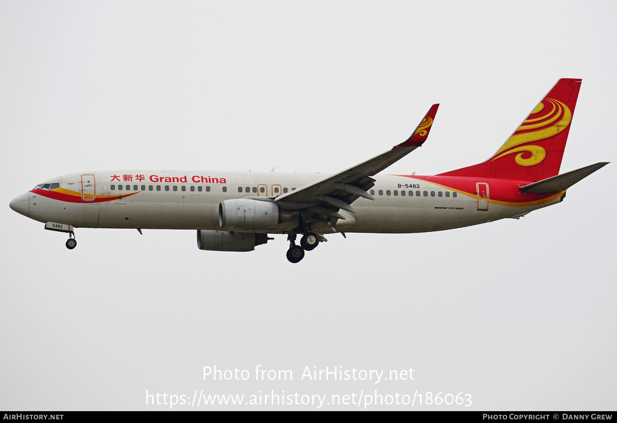 Aircraft Photo of B-5482 | Boeing 737-84P | Grand China Air | AirHistory.net #186063