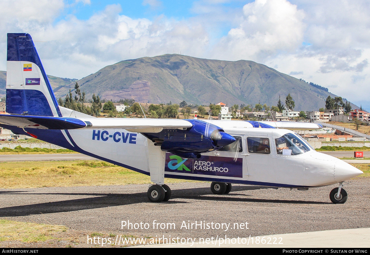 Aircraft Photo of HC-CVE | Britten-Norman BN-2A-20 Islander | Aero Kashurco | AirHistory.net #186222