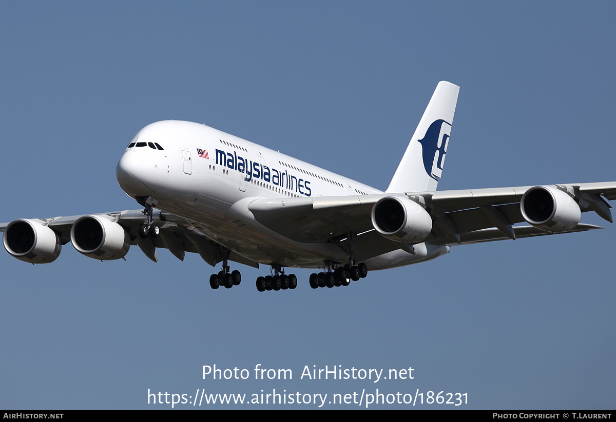 Aircraft Photo of F-WWAJ | Airbus A380-841 | Malaysia Airlines | AirHistory.net #186231