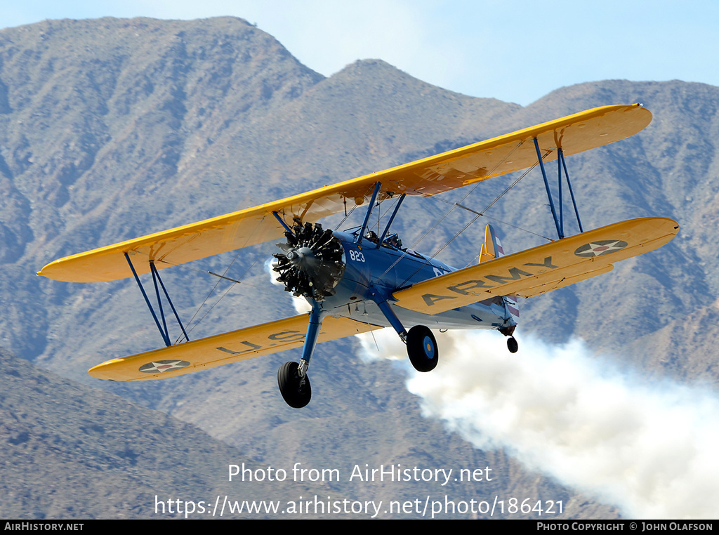 Aircraft Photo of N67823 | Boeing N2S-3 Kaydet (B75N1) | USA - Air Force | AirHistory.net #186421