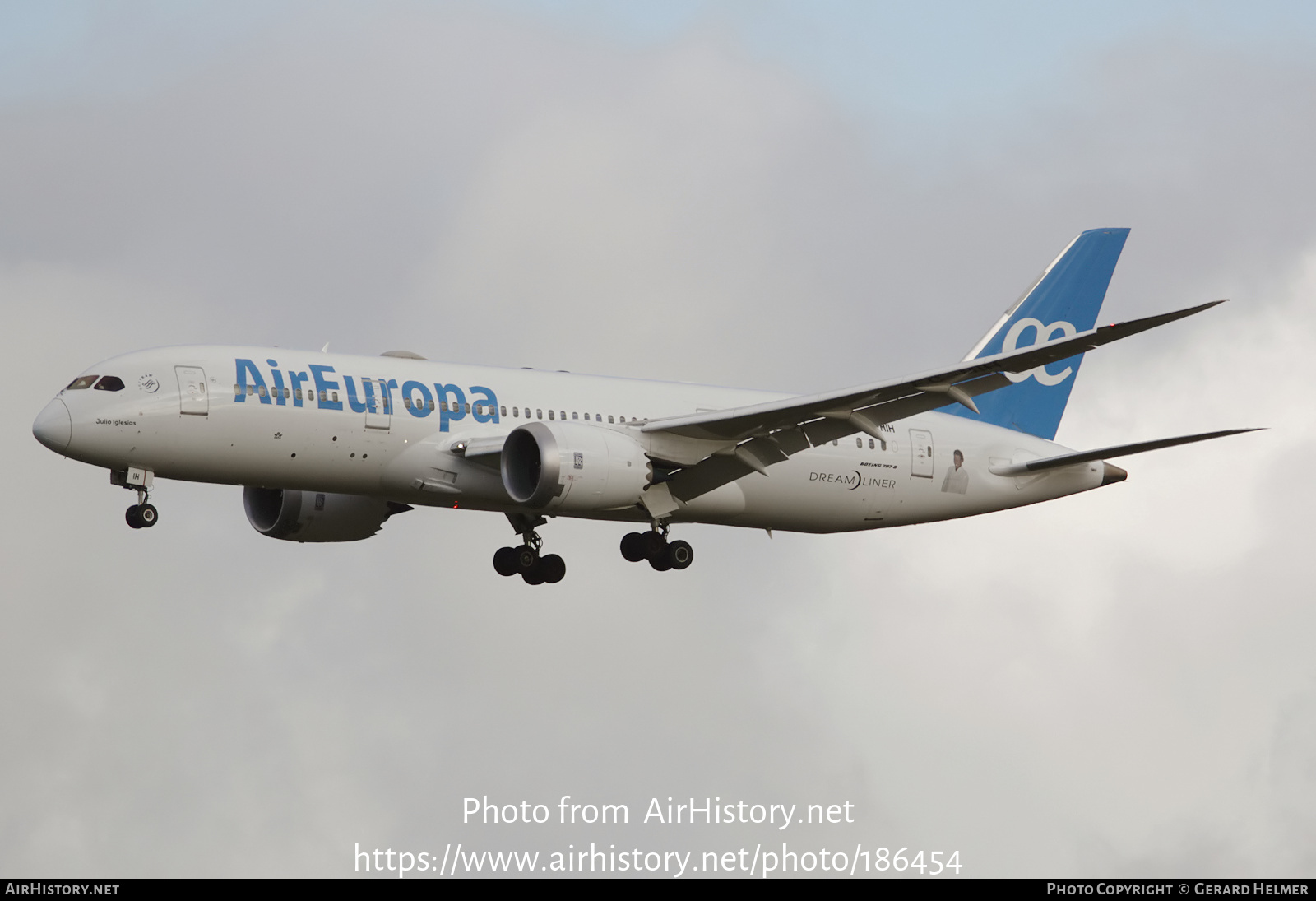 Aircraft Photo of EC-MIH | Boeing 787-8 Dreamliner | Air Europa | AirHistory.net #186454