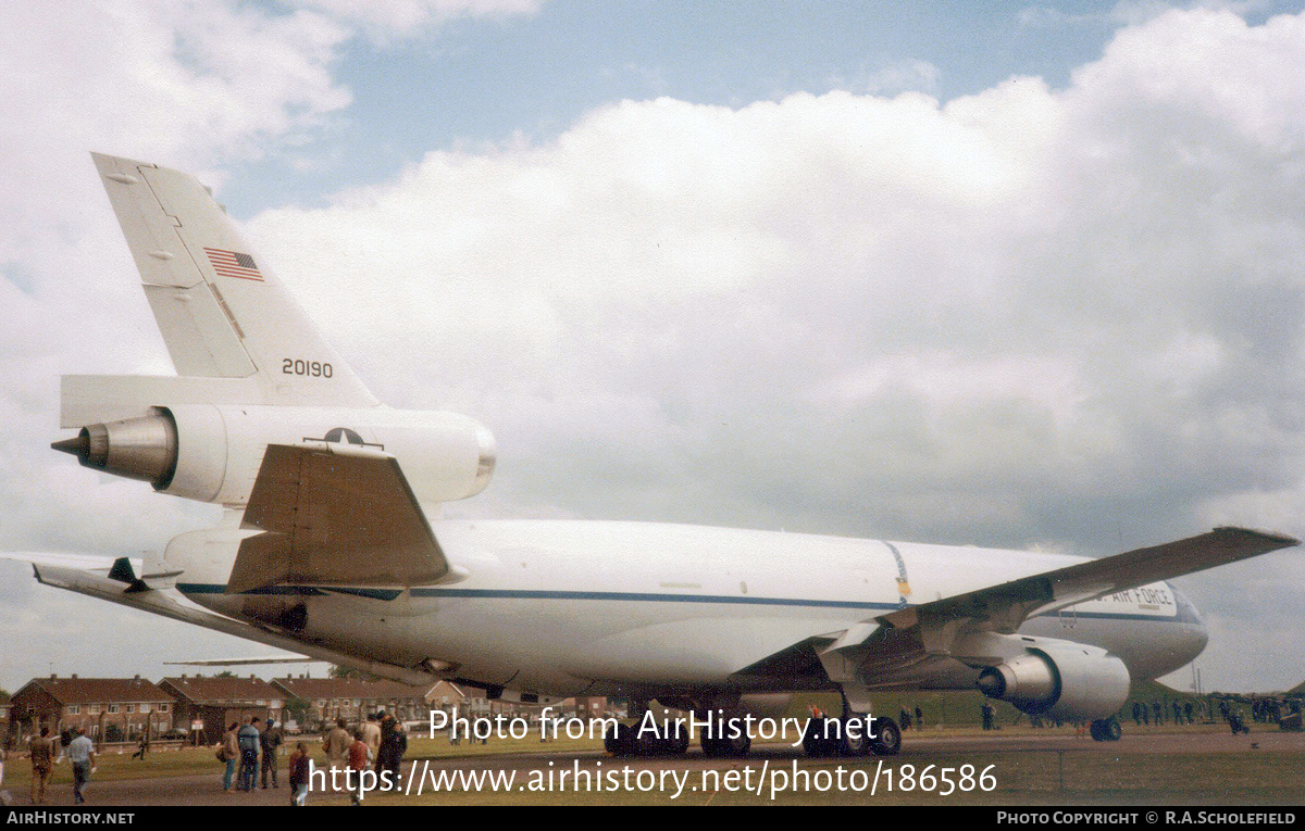 Aircraft Photo of 82-0190 / 20190 | McDonnell Douglas KC-10A Extender (DC-10-30CF) | USA - Air Force | AirHistory.net #186586