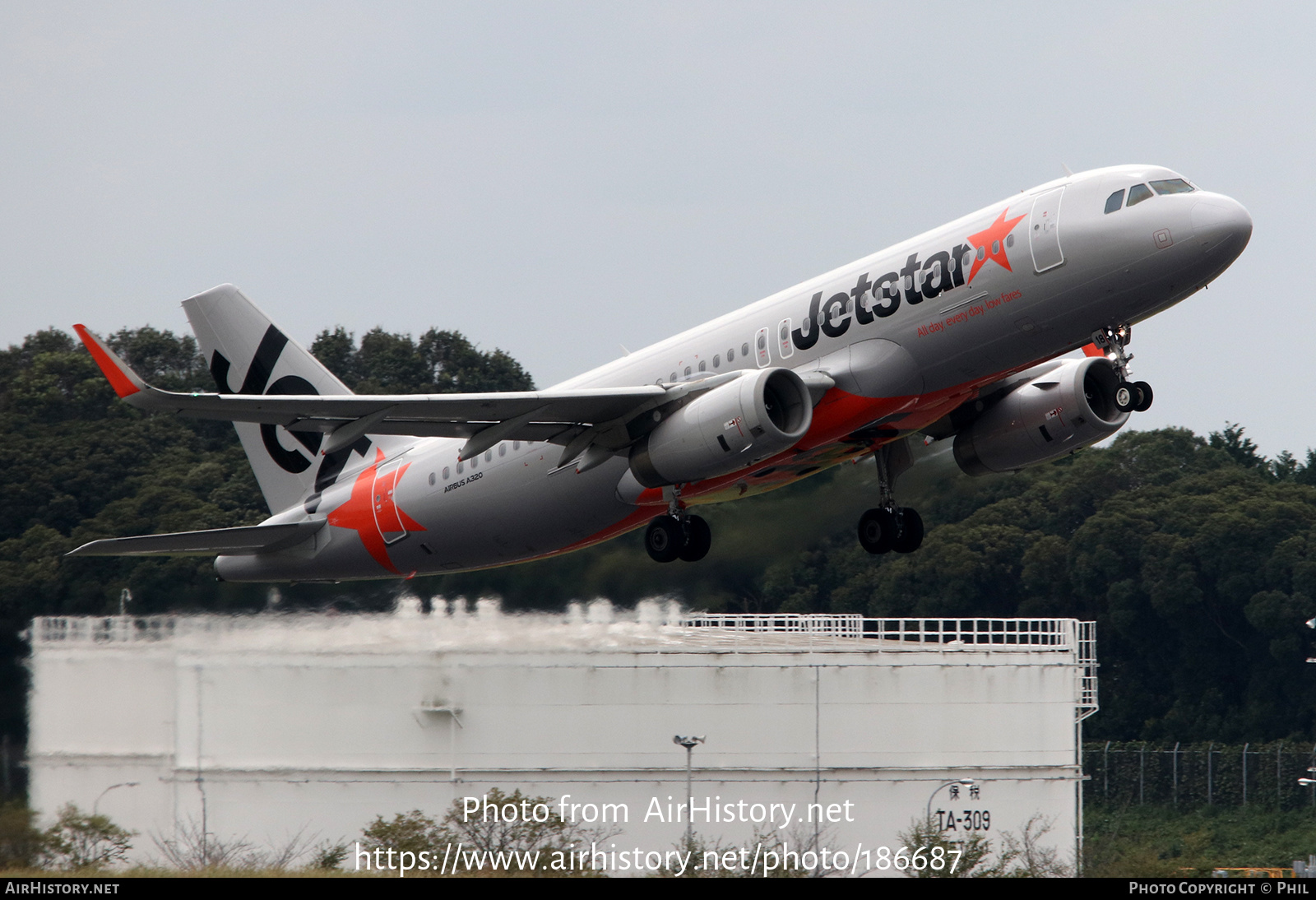 Aircraft Photo of JA18JJ | Airbus A320-232 | Jetstar Airways | AirHistory.net #186687