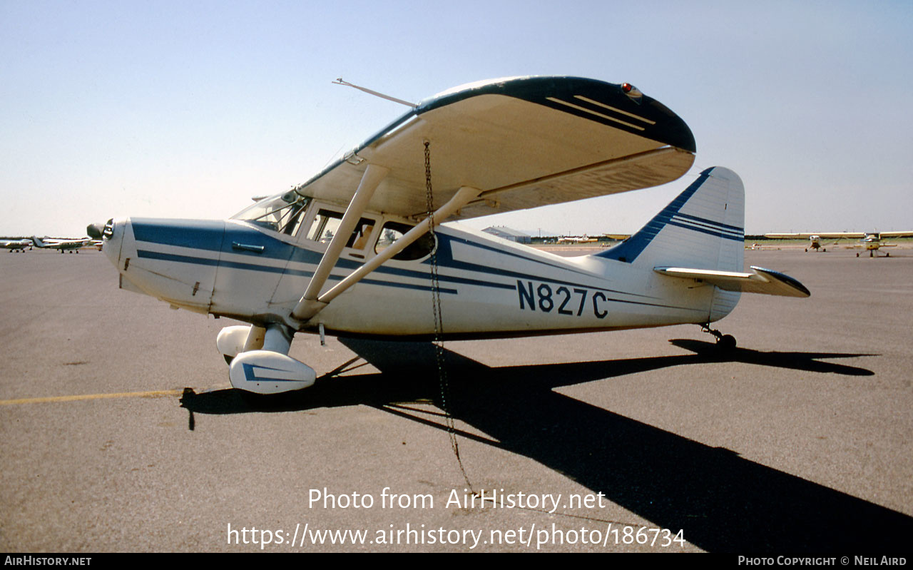 Aircraft Photo of N827C | Stinson 108 | AirHistory.net #186734