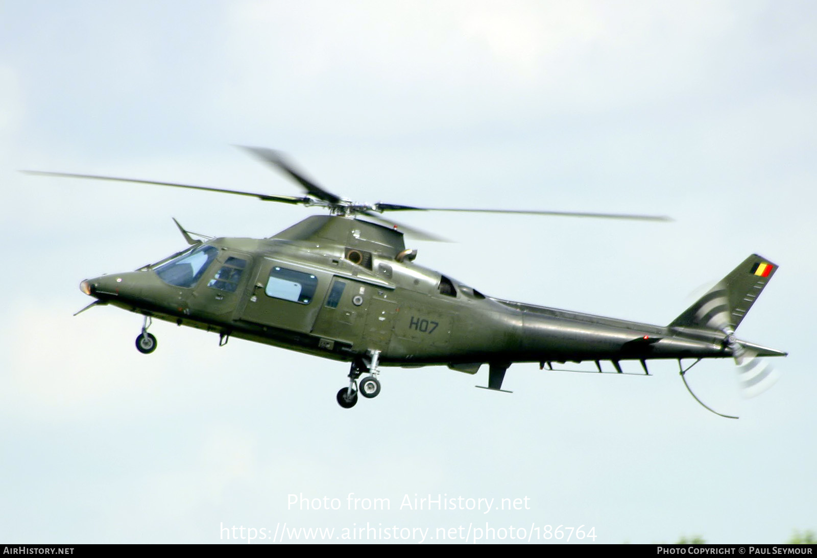 Aircraft Photo of H07 | Agusta A-109HO (A-109BA) | Belgium - Army | AirHistory.net #186764