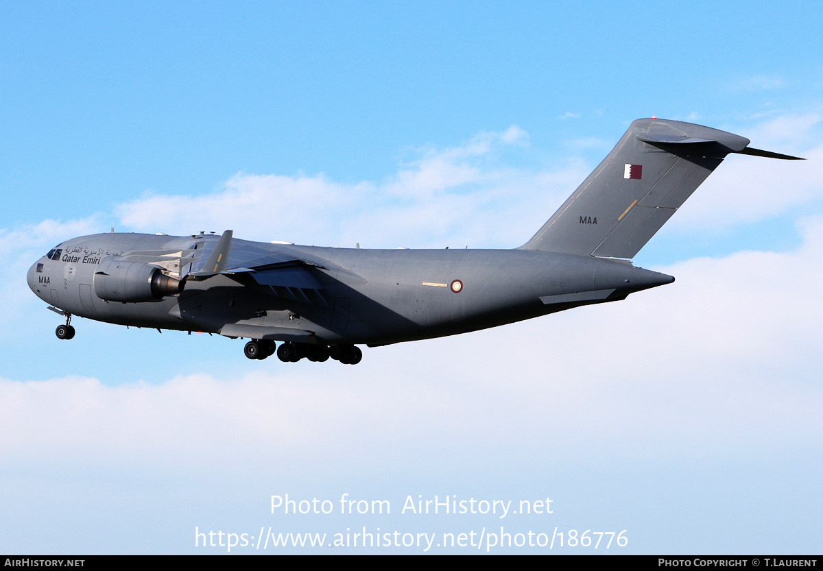 Aircraft Photo of A7-MAA / MAA | Boeing C-17A Globemaster III | Qatar - Air Force | AirHistory.net #186776