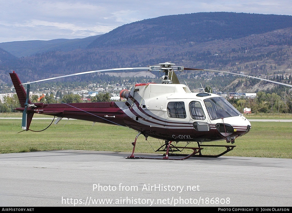 Aircraft Photo of C-GYXL | Aerospatiale AS-350B-2 Ecureuil | AirHistory.net #186808