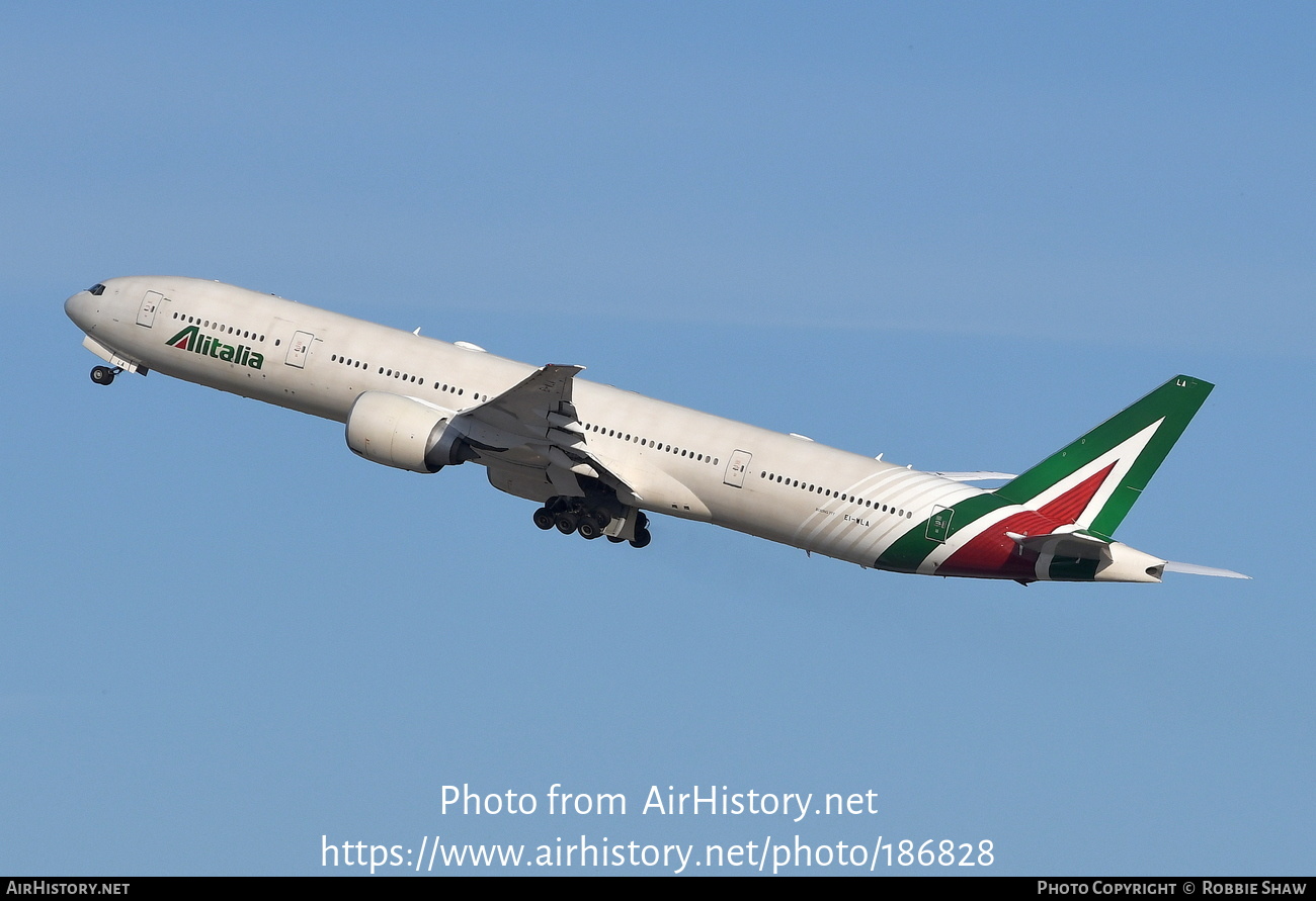 Aircraft Photo of EI-WLA | Boeing 777-3Q8/ER | Alitalia | AirHistory.net #186828