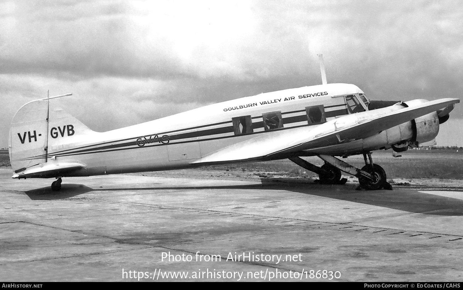 Aircraft Photo of VH-GVB | Avro 652A Anson 12 | Goulburn Valley Air Services - GVAS | AirHistory.net #186830