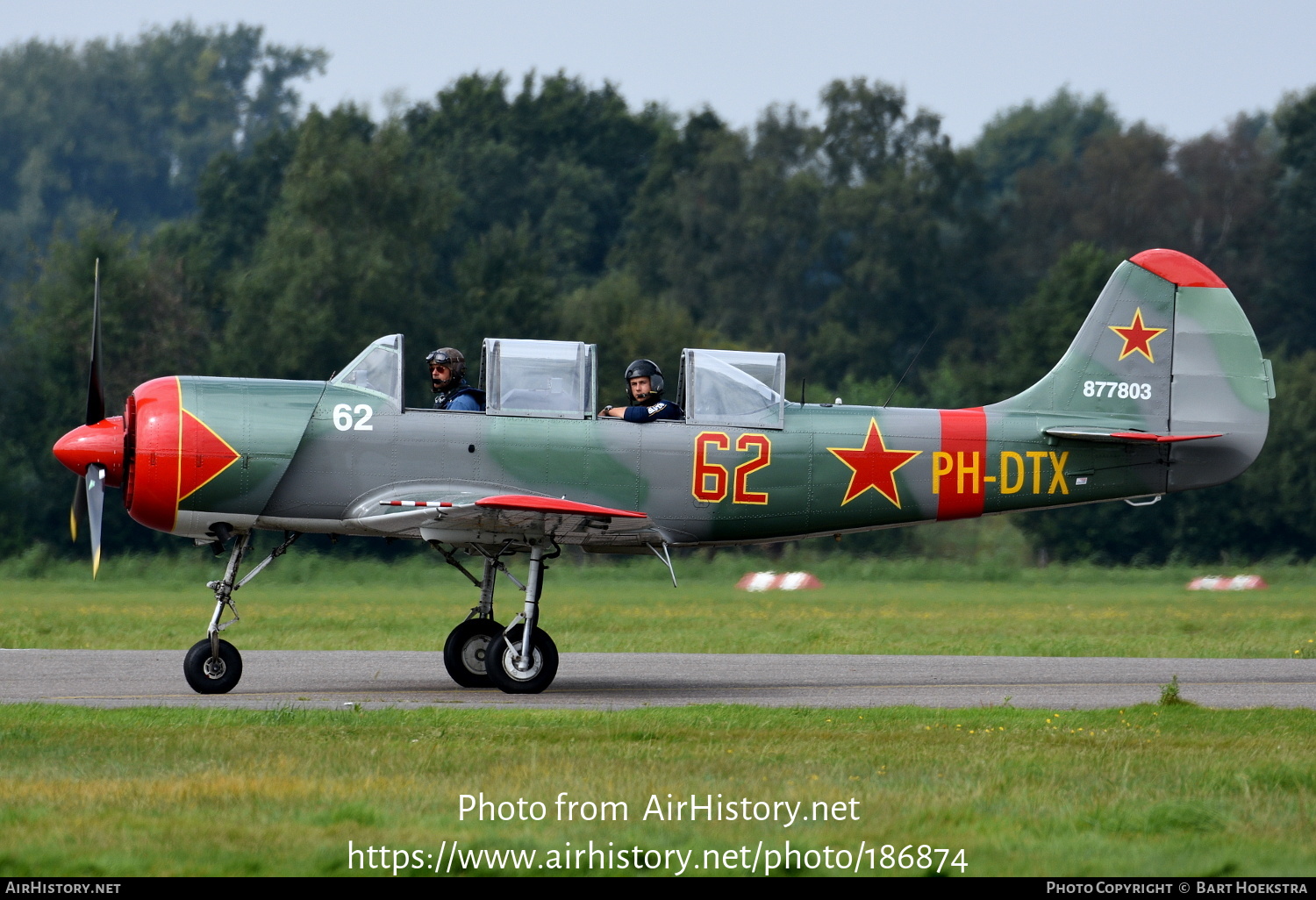 Aircraft Photo of PH-DTX / 62 red | Yakovlev Yak-52 | Soviet Union - Air Force | AirHistory.net #186874