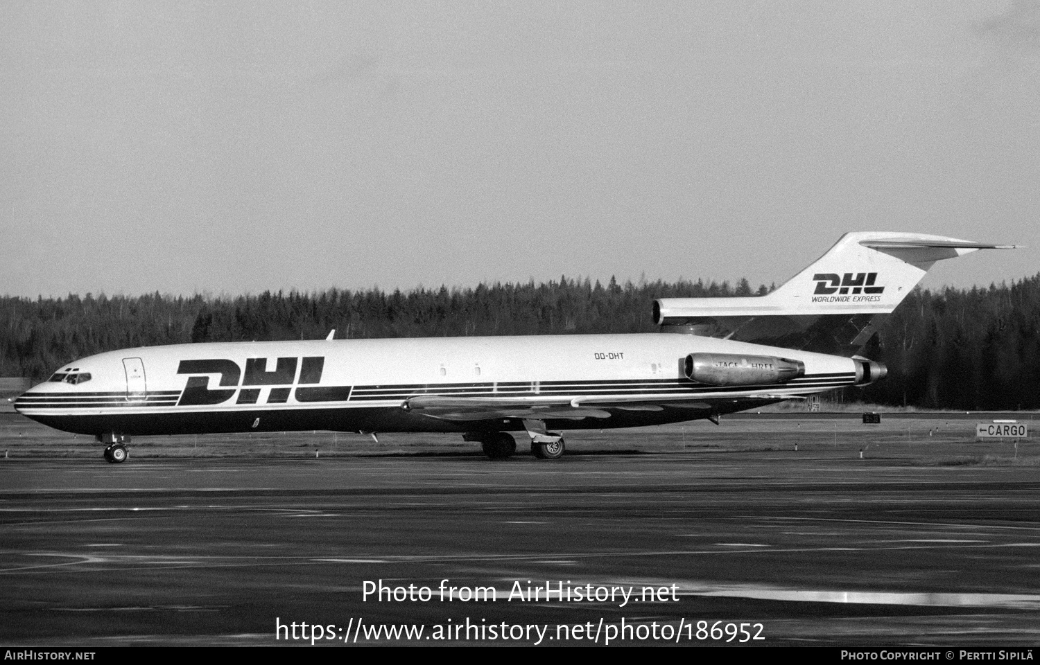 Aircraft Photo of OO-DHT | Boeing 727-223(F) | DHL Worldwide Express | AirHistory.net #186952