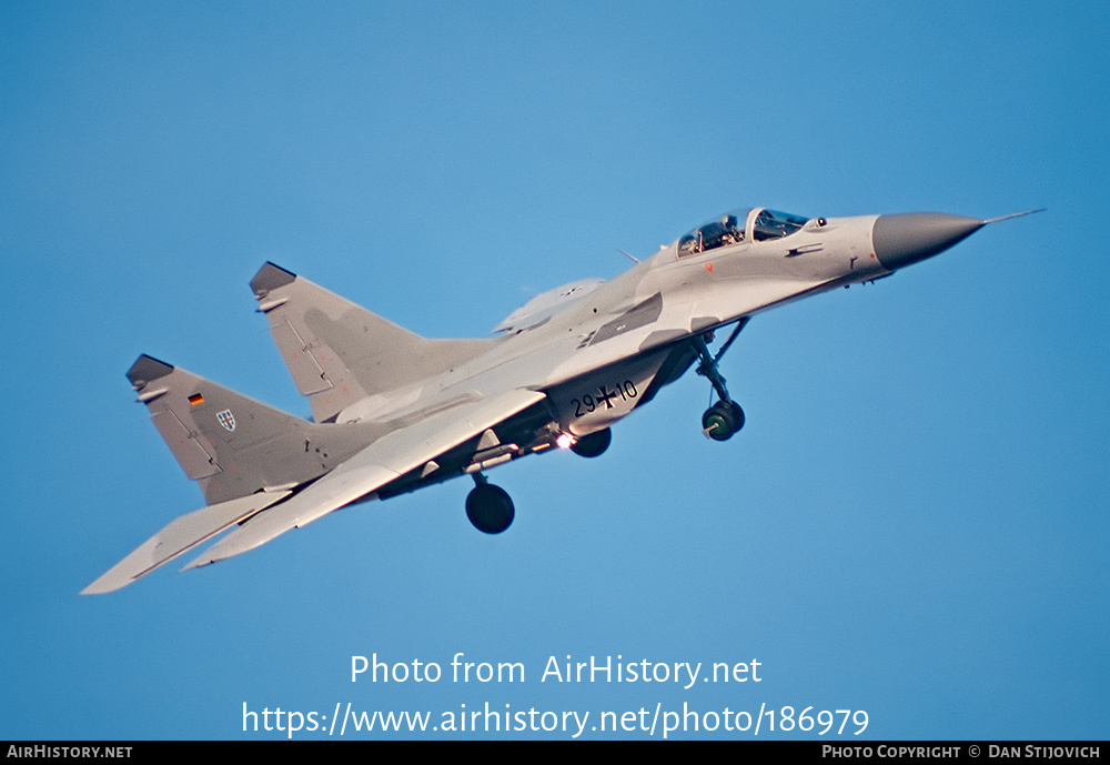 Aircraft Photo of 2910 | Mikoyan-Gurevich MiG-29G (9-12A) | Germany - Air Force | AirHistory.net #186979