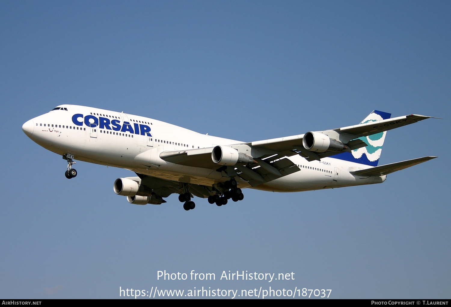 Aircraft Photo of F-GSKY | Boeing 747-312 | Corsair | AirHistory.net #187037