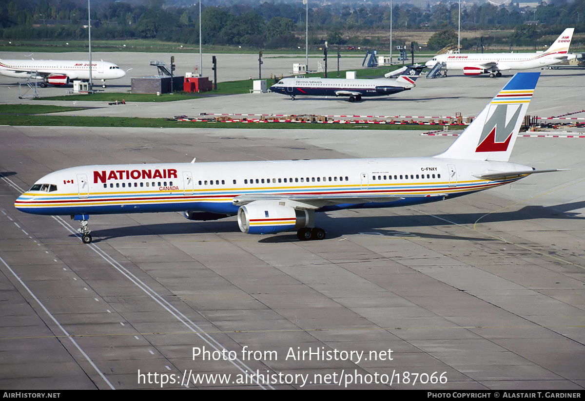 Aircraft Photo of C-FNXY | Boeing 757-236 | Nationair | AirHistory.net #187066