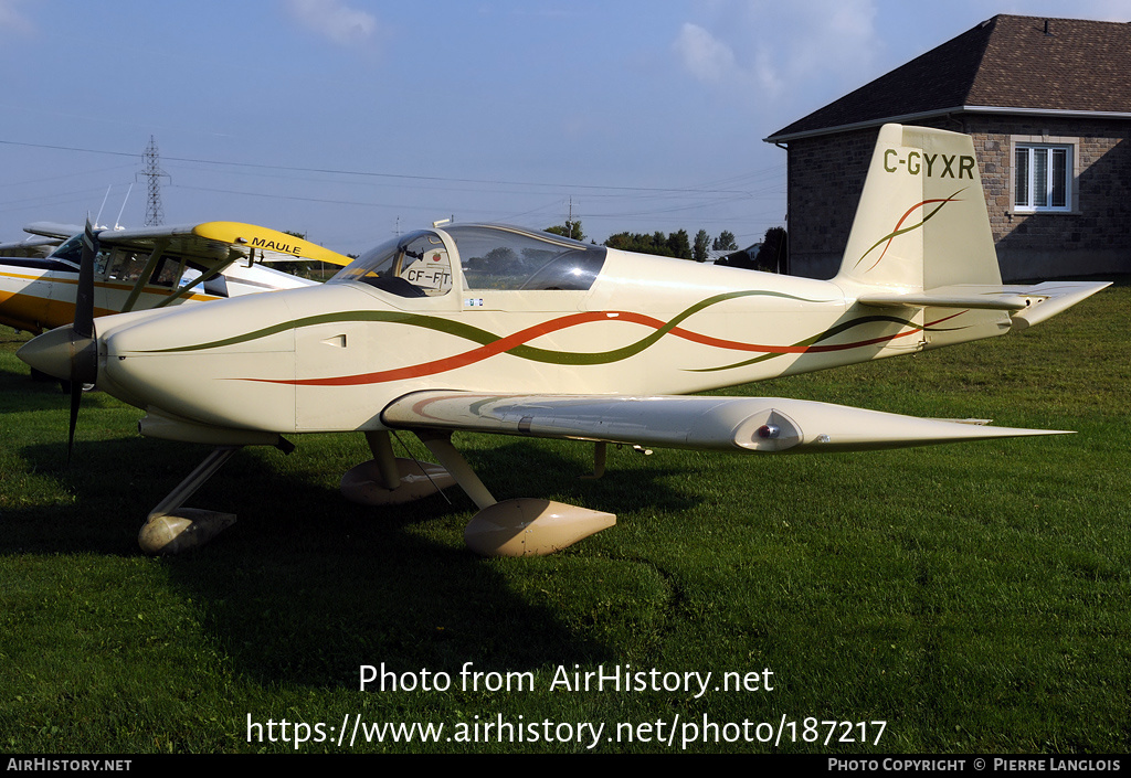 Aircraft Photo of C-GYXR | Van's RV-9A | AirHistory.net #187217