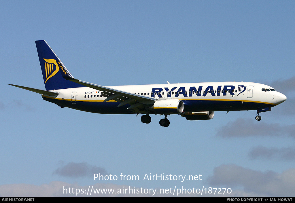 Aircraft Photo of EI-DWC | Boeing 737-8AS | Ryanair | AirHistory.net #187270