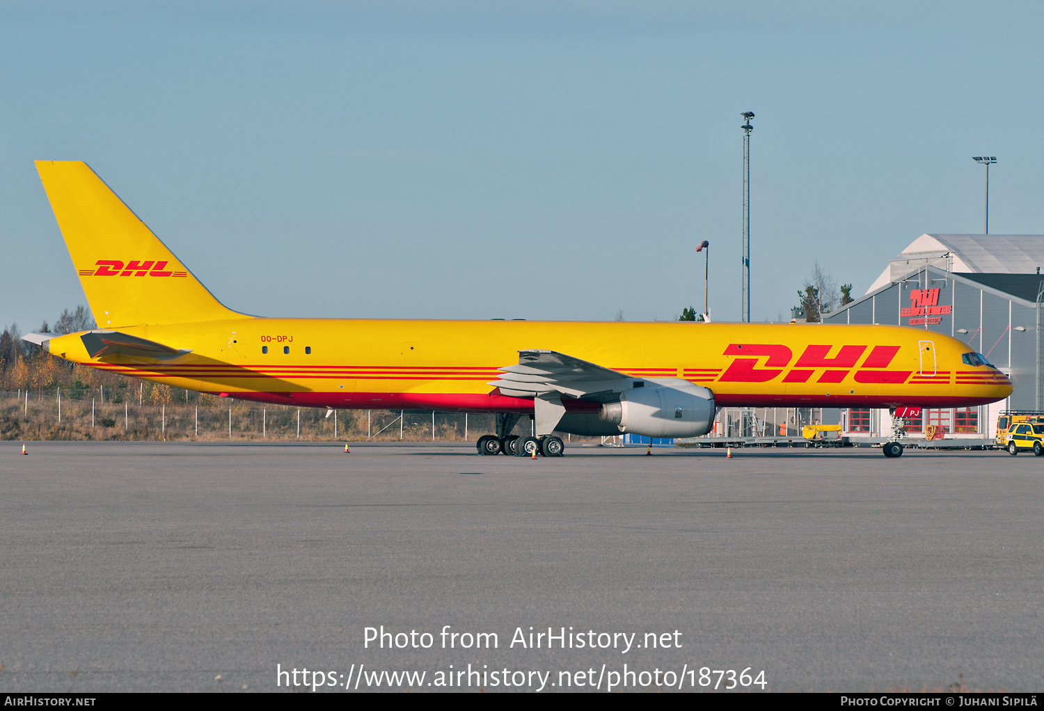 Aircraft Photo of OO-DPJ | Boeing 757-236/SF | DHL International | AirHistory.net #187364