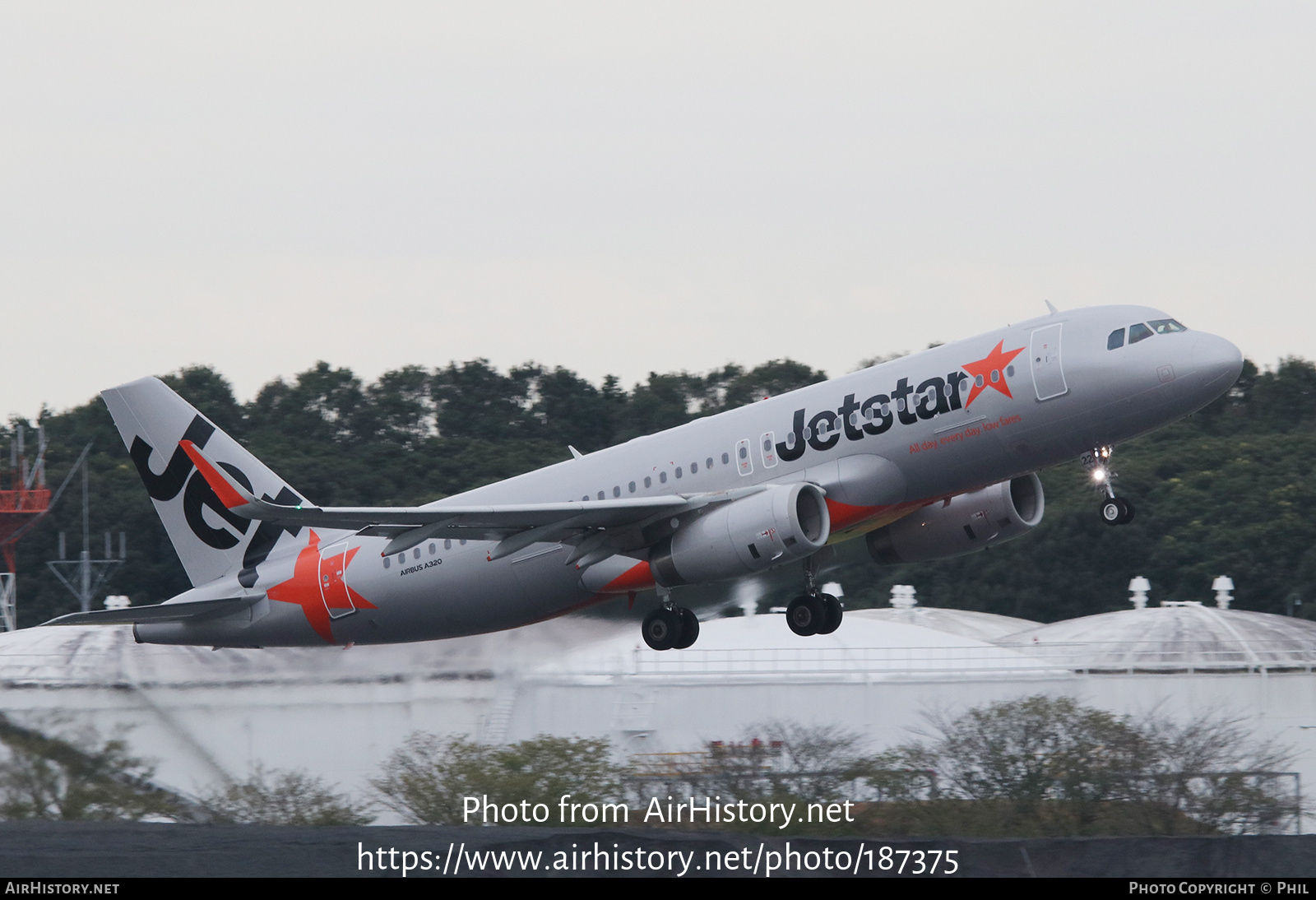 Aircraft Photo of JA22JJ | Airbus A320-232 | Jetstar Airways | AirHistory.net #187375