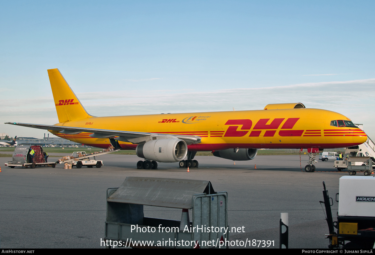 Aircraft Photo of OO-DLJ | Boeing 757-23APF | DHL International | AirHistory.net #187391