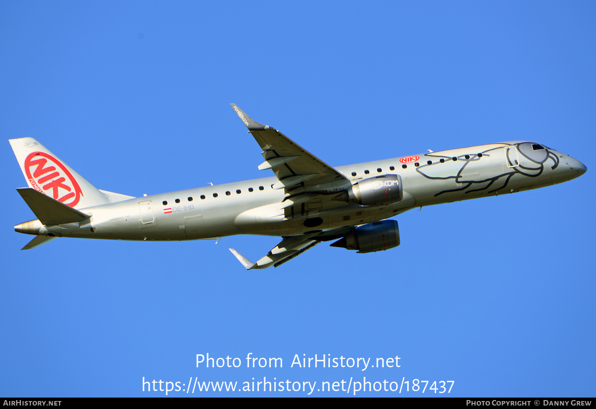 Aircraft Photo of OE-IHB | Embraer 190LR (ERJ-190-100LR) | Niki | AirHistory.net #187437