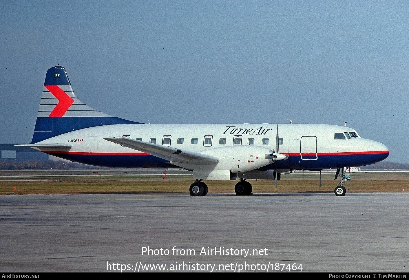 Aircraft Photo of C-GQCQ | Convair 640 | Time Air | AirHistory.net #187464