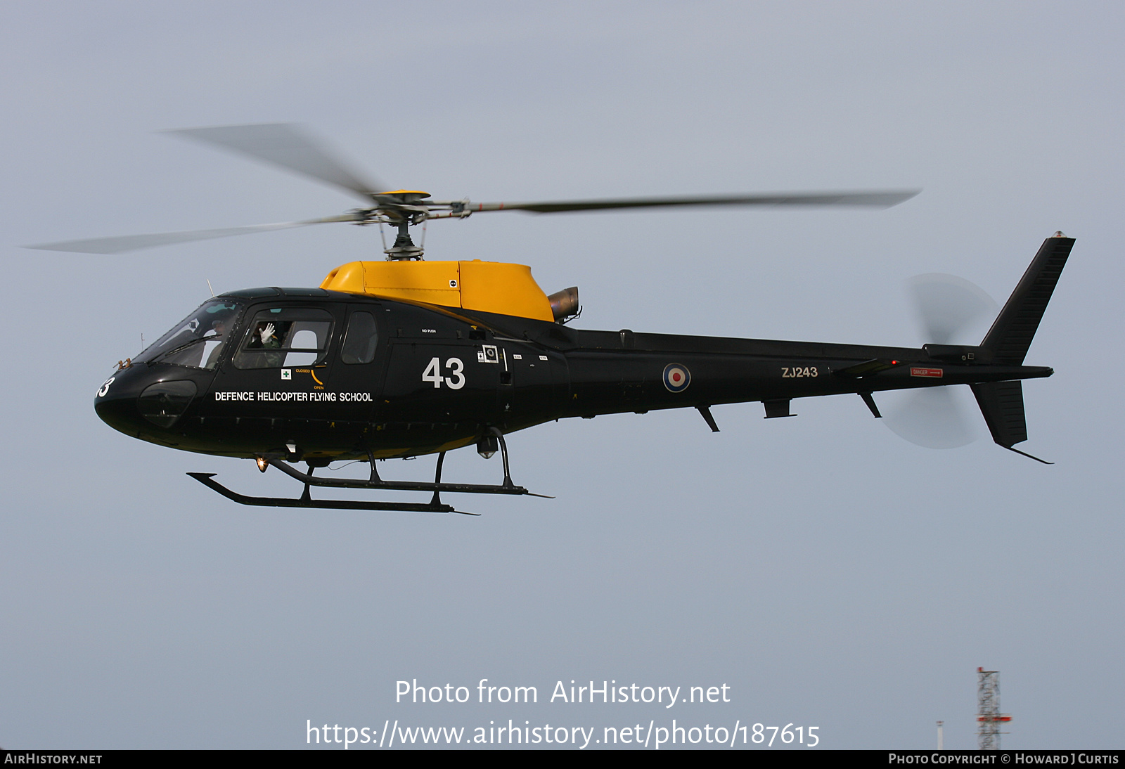 Aircraft Photo of ZJ243 | Eurocopter AS-350BB Squirrel HT2 | UK - Air Force | AirHistory.net #187615