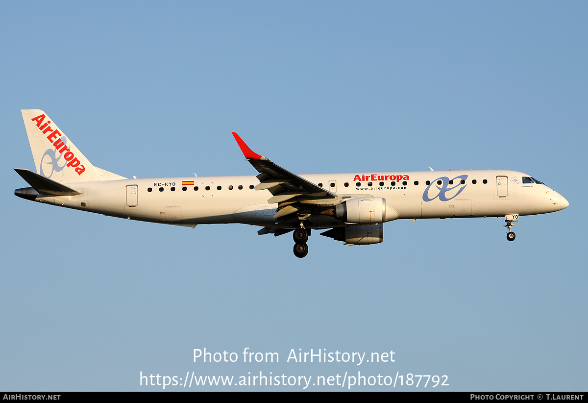 Aircraft Photo of EC-KYO | Embraer 195SR (ERJ-190-200SR) | Air Europa | AirHistory.net #187792