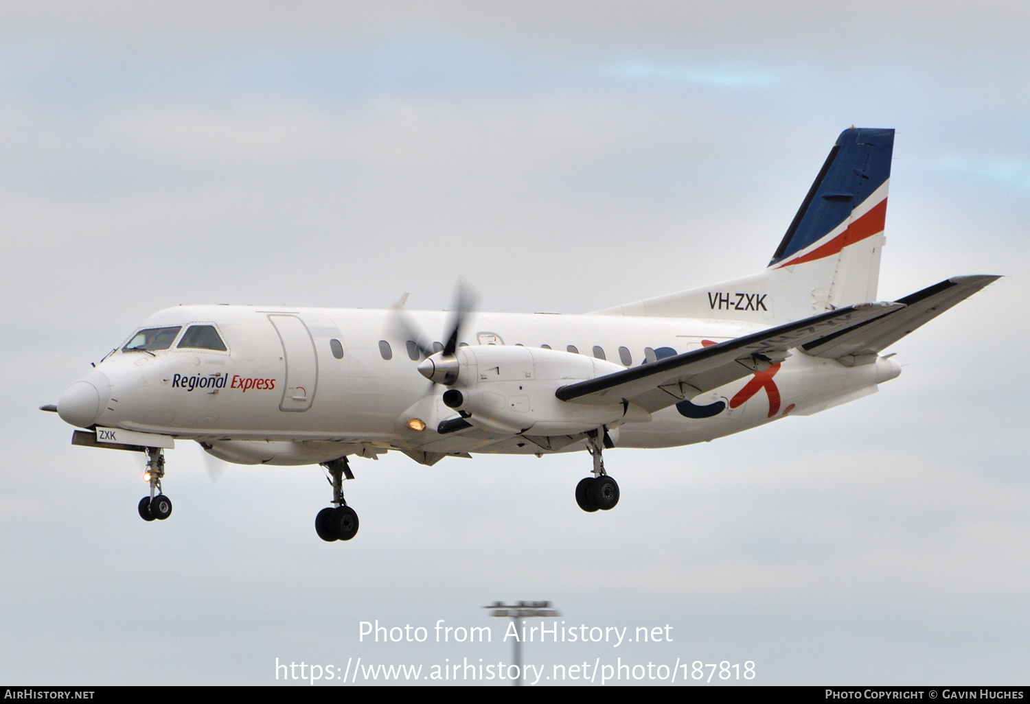 Aircraft Photo of VH-ZXK | Saab 340B | REX - Regional Express | AirHistory.net #187818