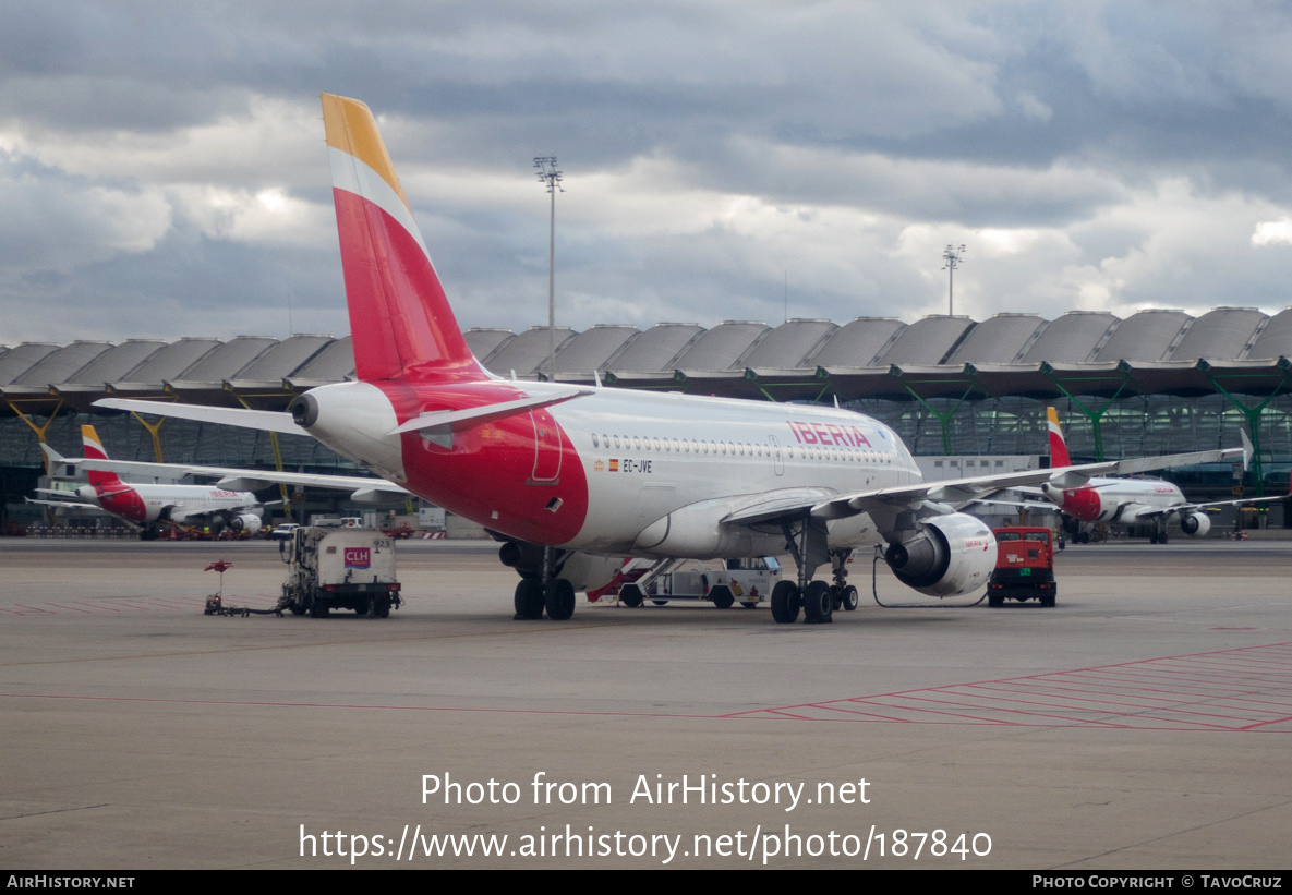 Aircraft Photo of EC-JVE | Airbus A319-111 | Iberia | AirHistory.net #187840