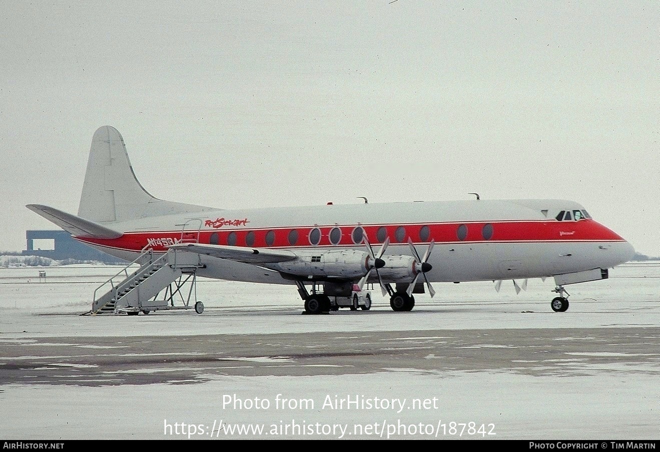 Aircraft Photo of N145RA | Vickers 814 Viscount | AirHistory.net #187842