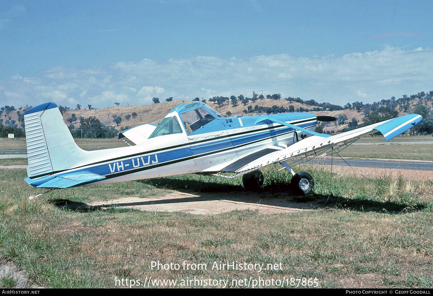 Aircraft Photo of VH-UWJ | Cessna A188B/A1 AgTruck | AirHistory.net #187865