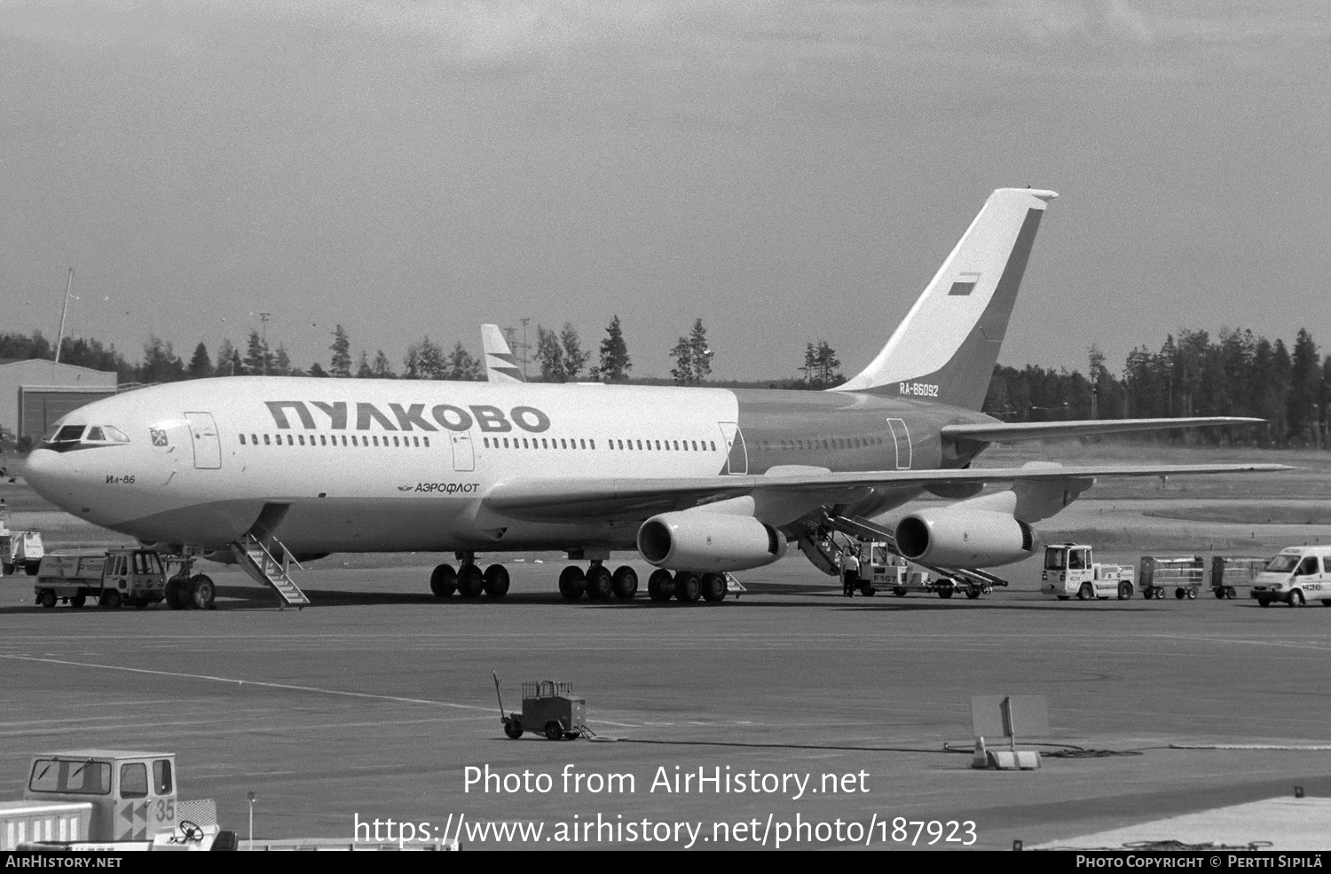 Aircraft Photo of RA-86092 | Ilyushin Il-86 | Pulkovo Airlines | AirHistory.net #187923