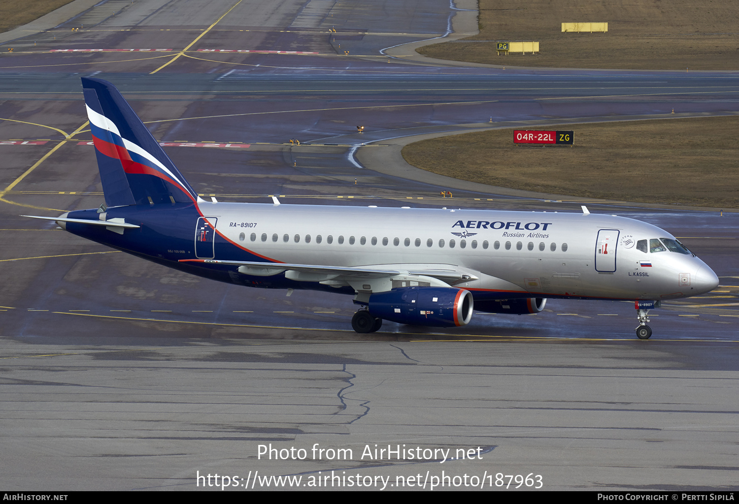 Aircraft Photo of RA-89107 | Sukhoi SSJ-100-95B Superjet 100 (RRJ-95B) | Aeroflot - Russian Airlines | AirHistory.net #187963